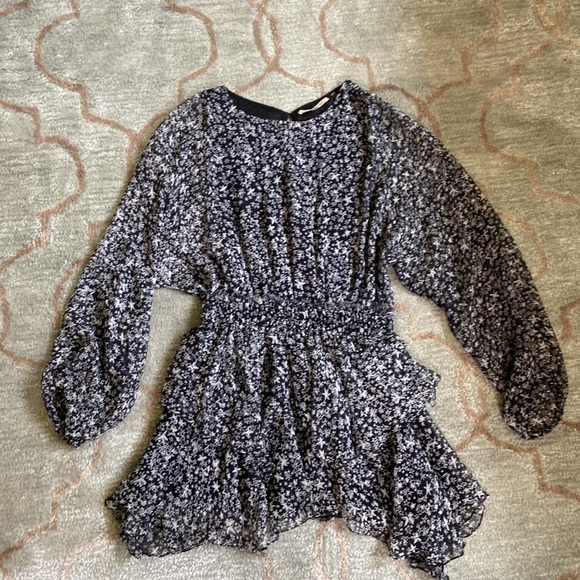 LoveShackFancy Kaia Star Printed Silk Mini Dress - Picture 4 of 9